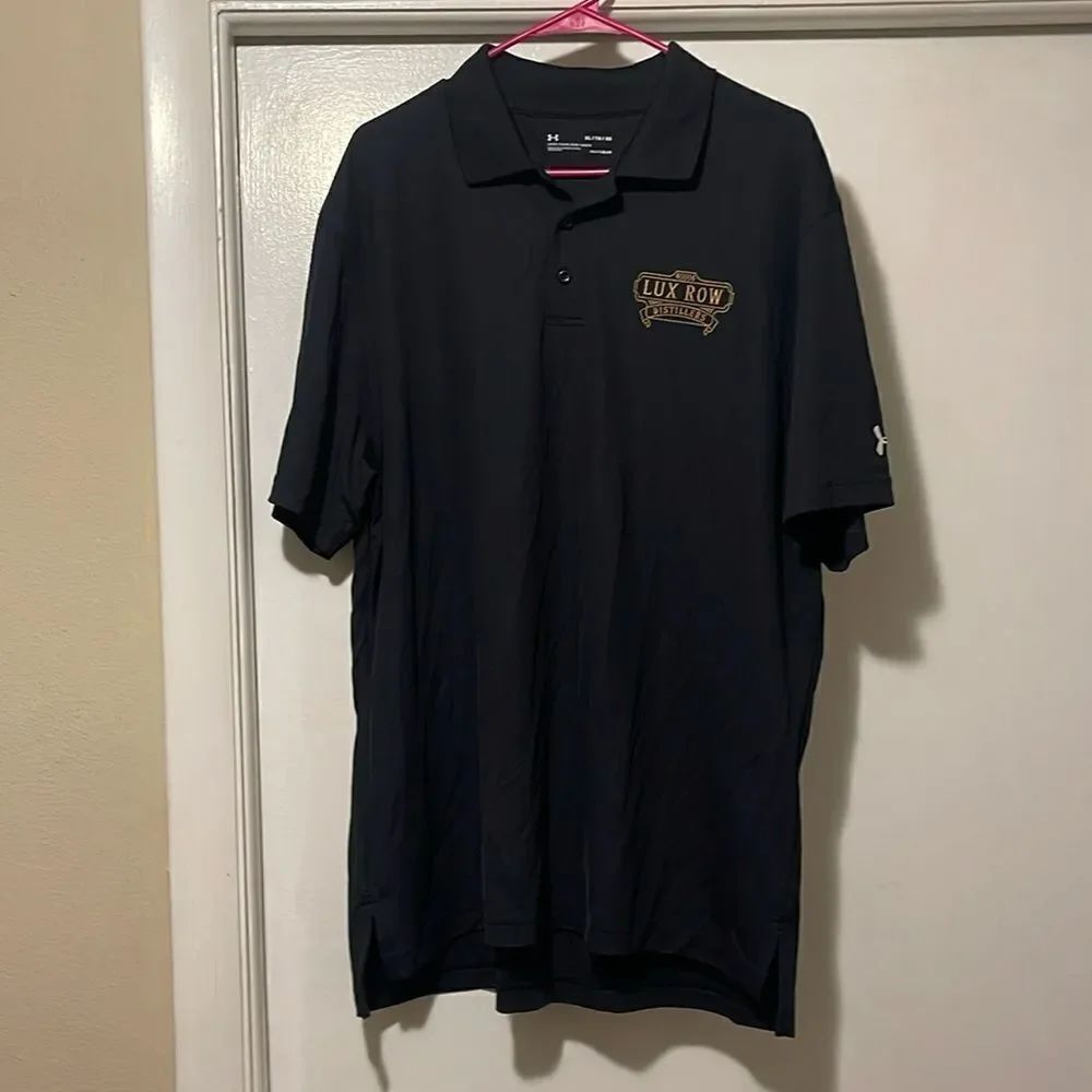 Lux Row Distillers polo under armour loose fit Xl